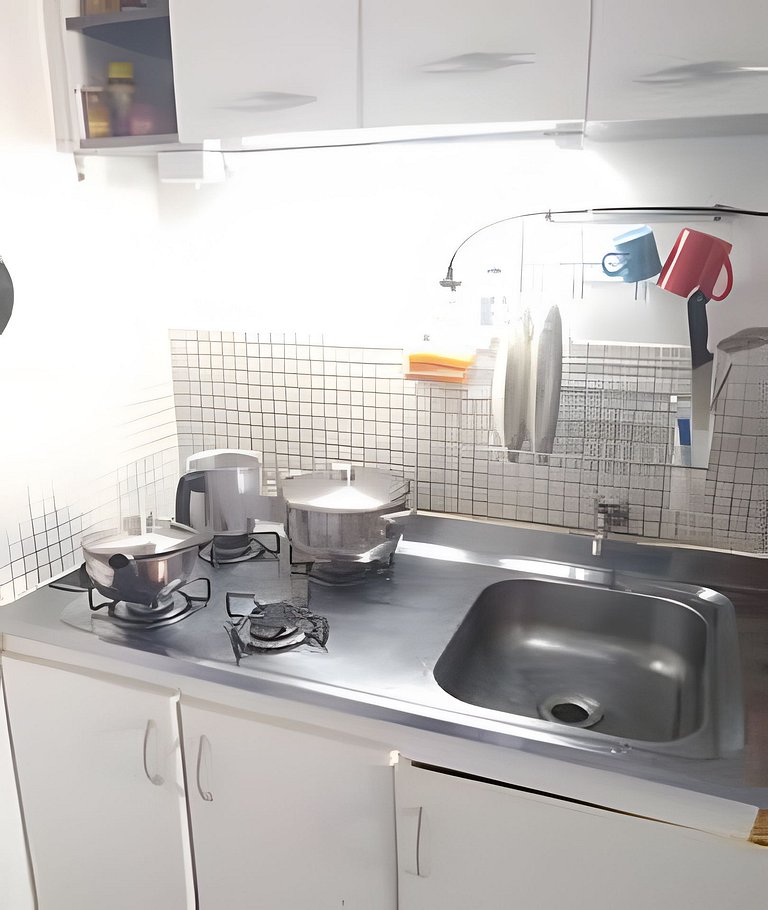 Loft conforto com praça na frente !
